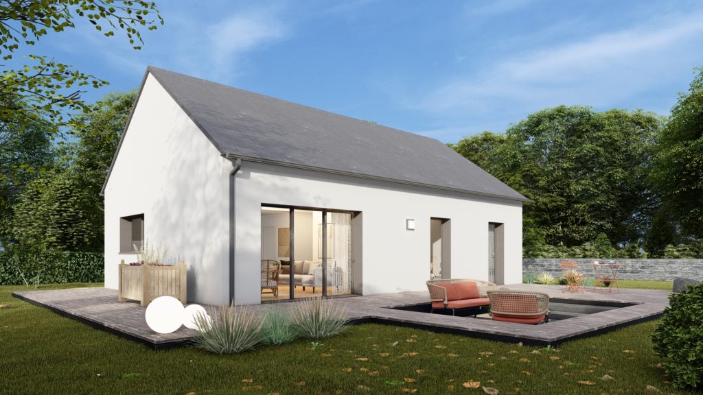 Maison+Terrain de 4 pièces avec 3 chambres à Romille 35850 – 231500 € - DIME-26-06-16-130