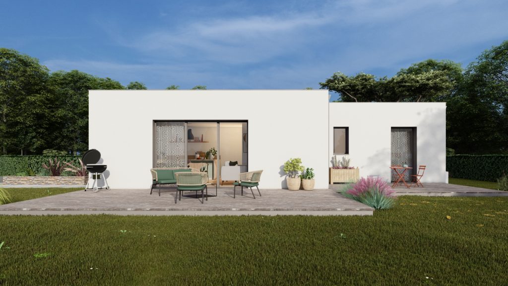 Maison+Terrain de 4 pièces avec 3 chambres à Saint-Aubin-d&rsquo;Aubigne 35250 – 265298 € - DIME-26-06-16-139